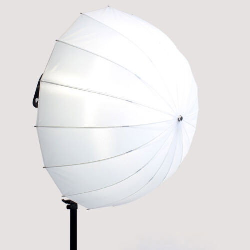 Djupt paraply (162cm Helvitt / Transparent)