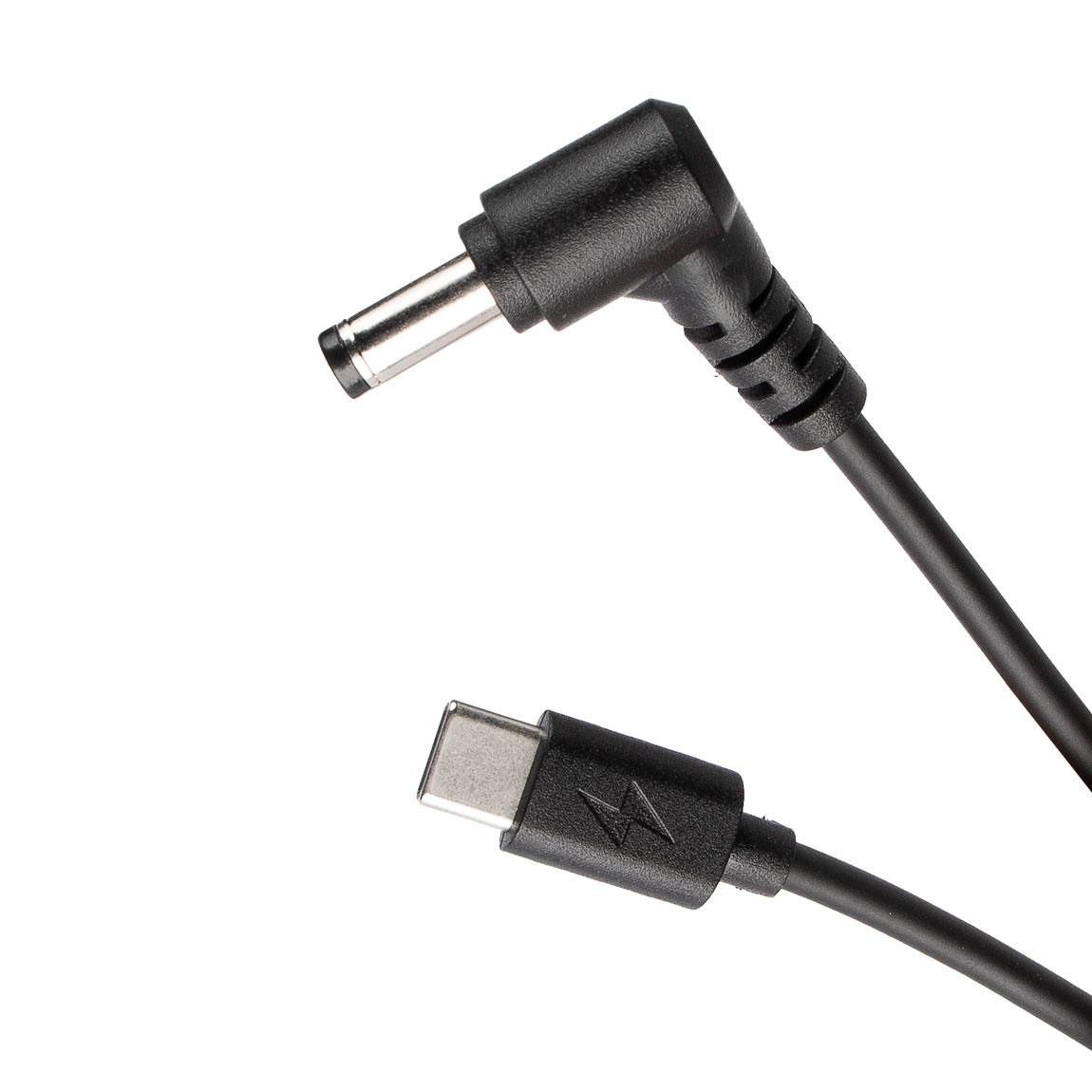 USB-C till DC 5525 strömkabel rak