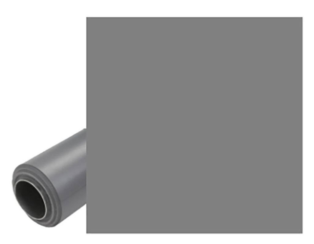 Grå Vinylbakgrund på aluminiumkärna 1.35 x 6 meter