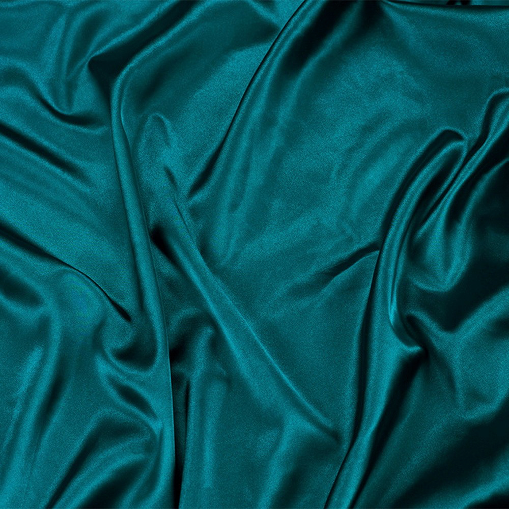 Bakgrundstyg silk för flatlay produktfoto 70 x 100 cm (Påfågelblå)