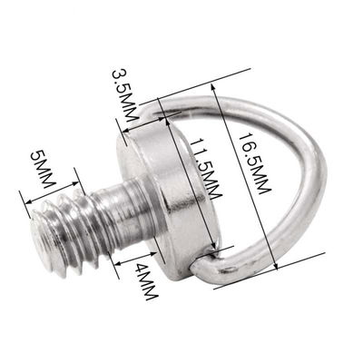 Adapter D-Ring 1/4" skruv till kamera