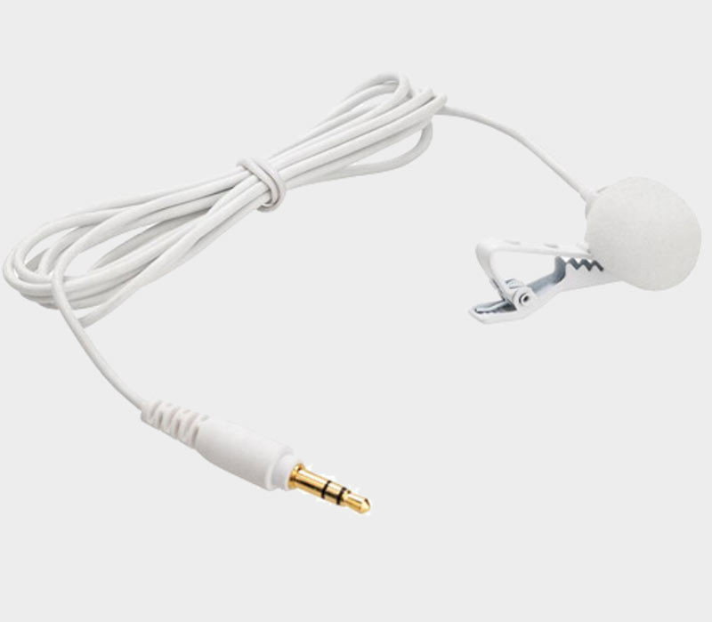 Vit Myggmikrofon 3.5mm