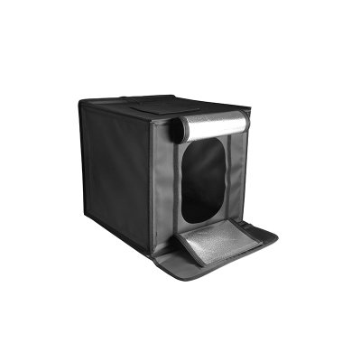 Produktfotobox med inbyggt ljus 60 x 60 cm LED + flera bakgrunder