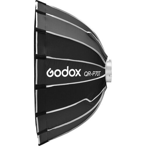 Ultrakompakt Parabolisk softbox med snabblås för streaming (70 cm)