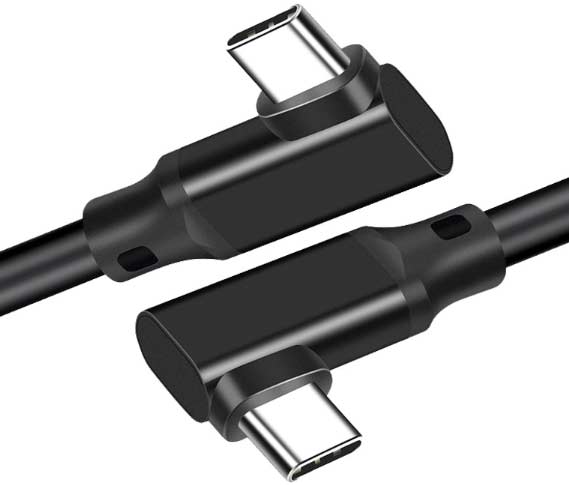 100W USB-C kabel vinklad (0.5 meter)