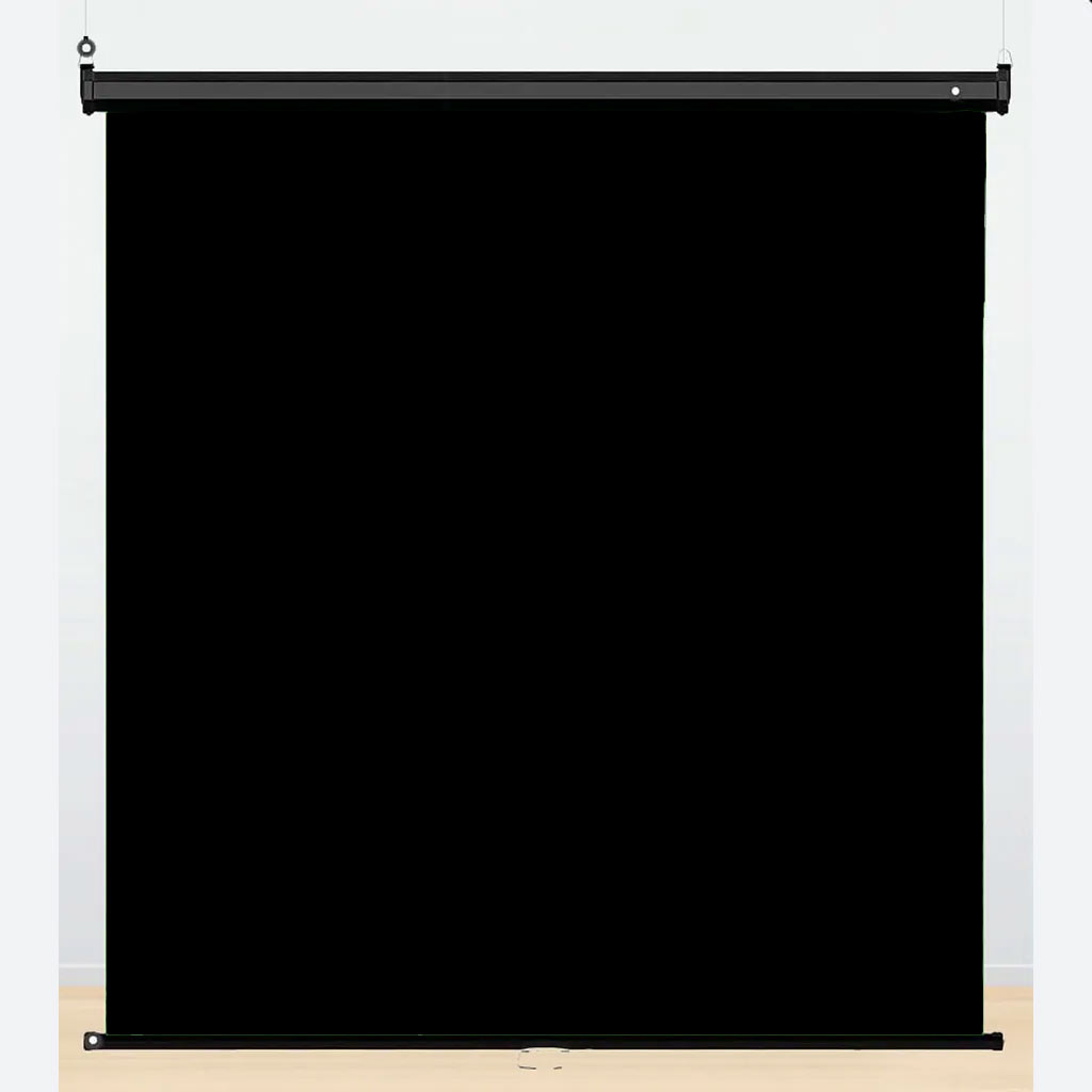 Väggmonterad backdrop rollup (Svart)