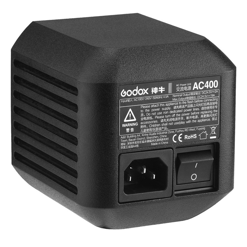 Nätadapter till AD400Pro studioblixt