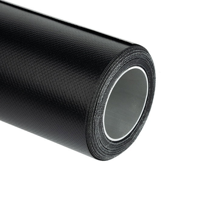 Svart vinylbakgrund på aluminiumkärna 2.75 x 6 meter