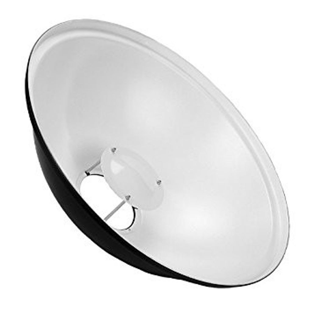 Beauty Dish för Elinchrom ((Vit) 42cm inkl. raster och diffusor)