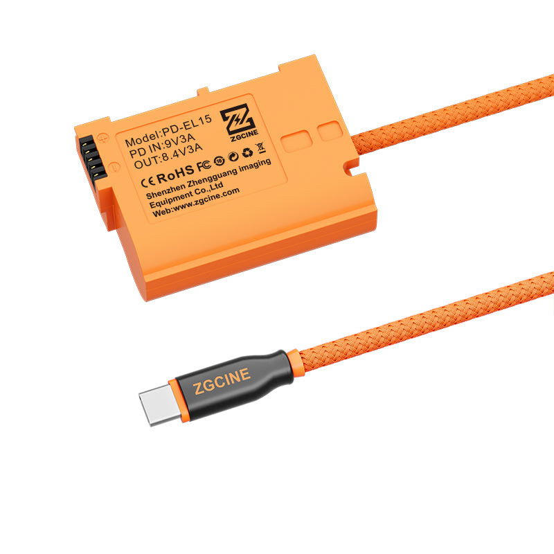 USB-C PD till Nikon EN-EL15 Dummy-Batteri