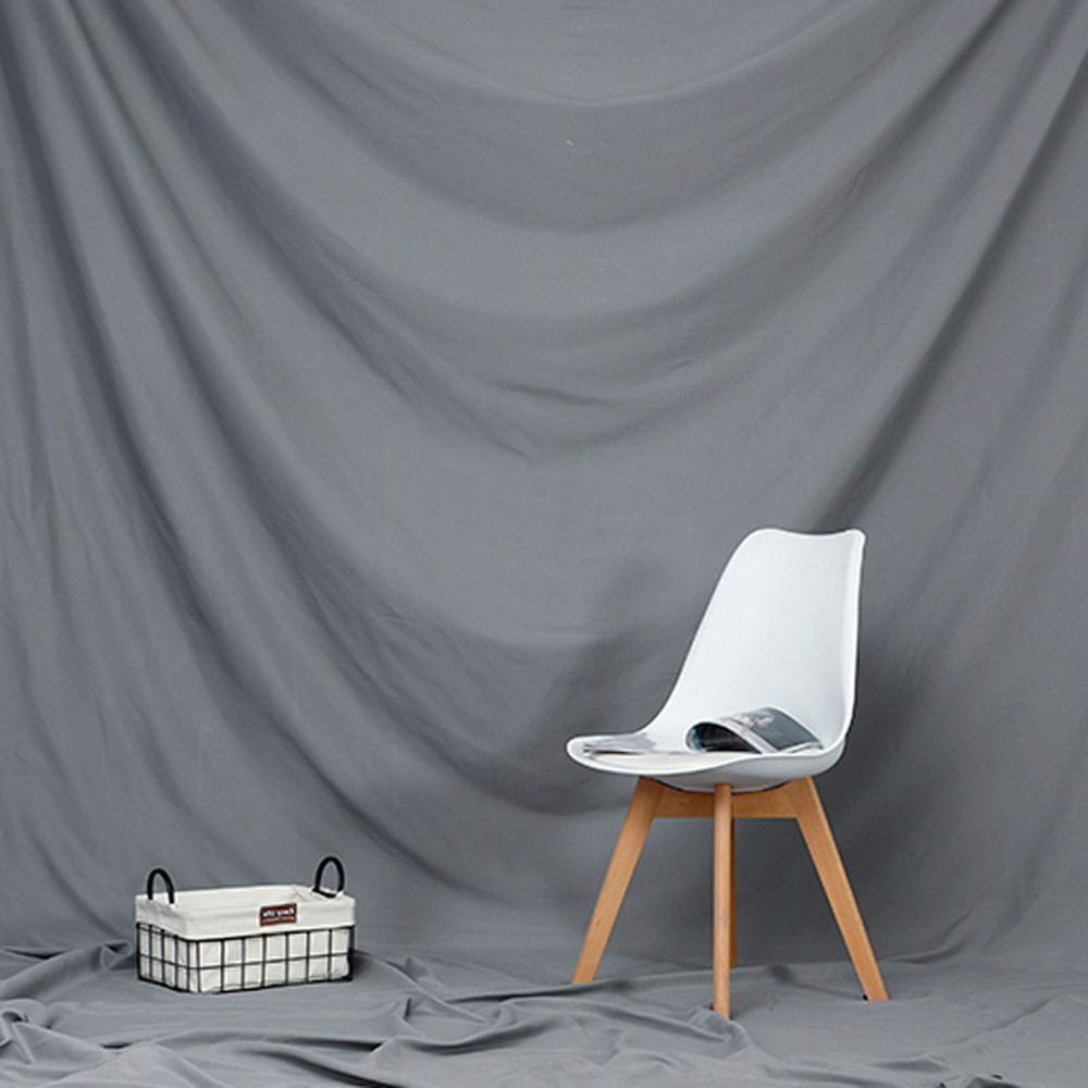 Studio backdrops i olika färger 1.5 x 2 meter (Ljus grå)