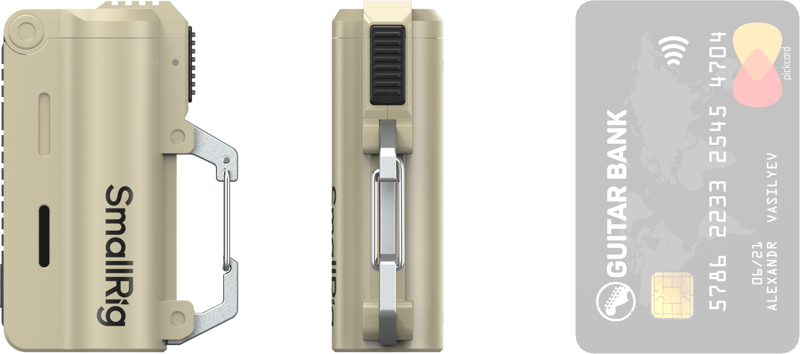 Powerbank med karbinhake 10000 mAh