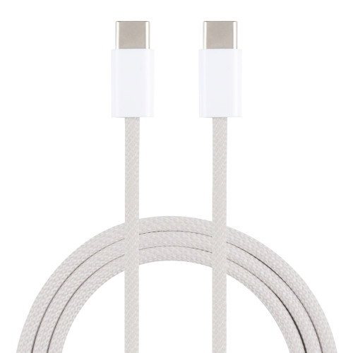 Flätad USB-C Kabel 1m (Grå)