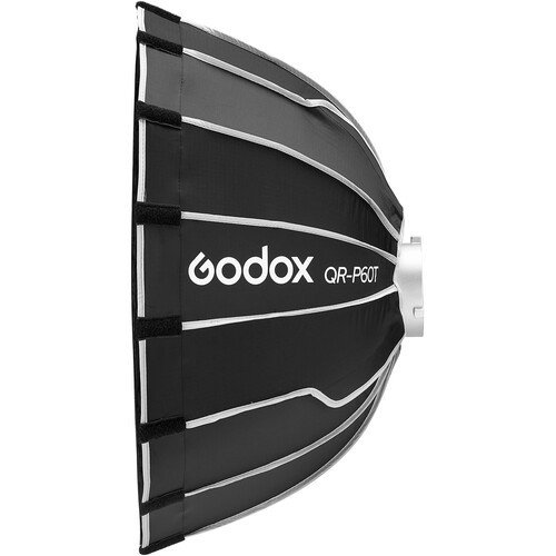 Ultrakompakt Parabolisk softbox med snabblås för streaming (60 cm)