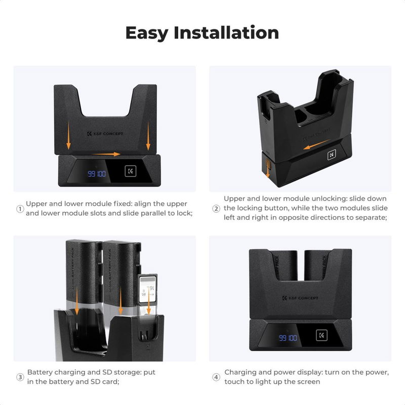 Snabbladdare för Canon LP-E6 LP-E6NH