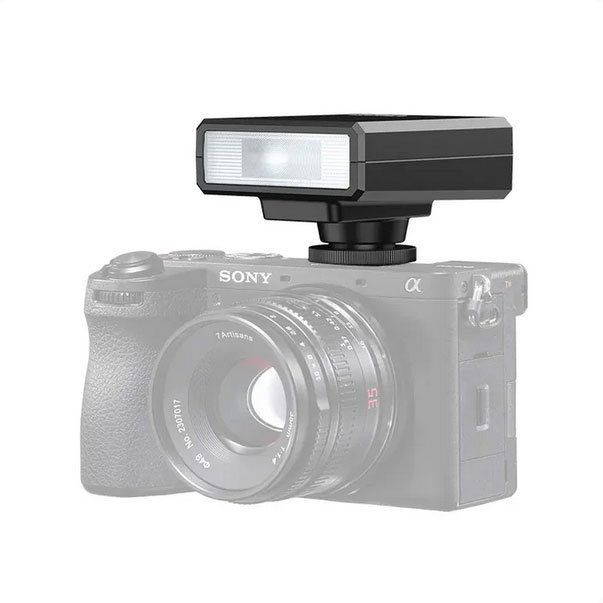 Ulanzi F12 Liten fotoblixt för kamera (Svart)