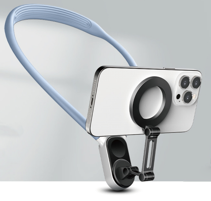 Mobilhållare runt halsen med 360° rotation