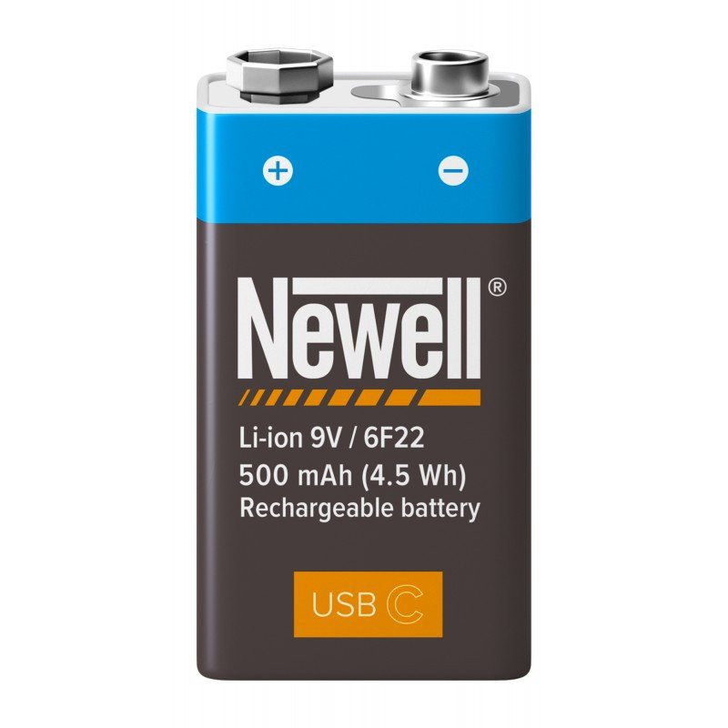Uppladdningsbart 9V batteri med USB-C