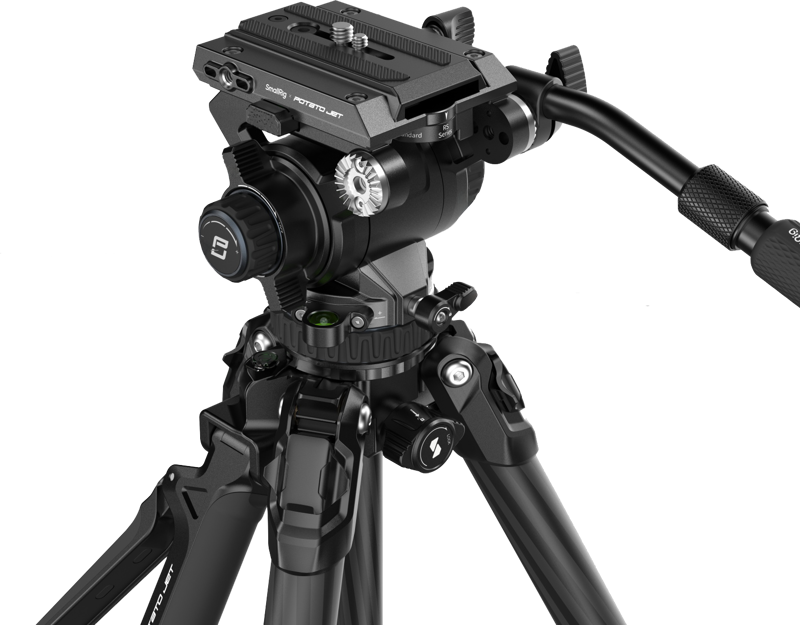 Potato Jet TRIBEX Hydraulic Carbon Fiber Tripod KIT