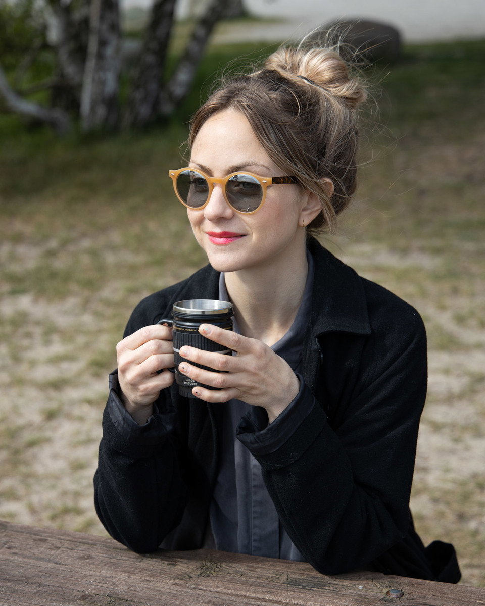 Objektivmugg med handtag
