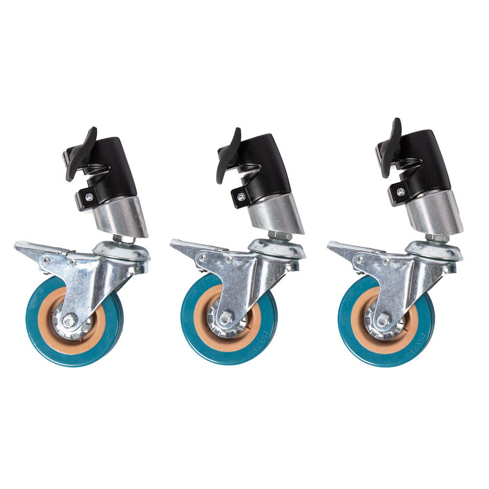 Hjul för C-Stand studiostativ (3-pack)