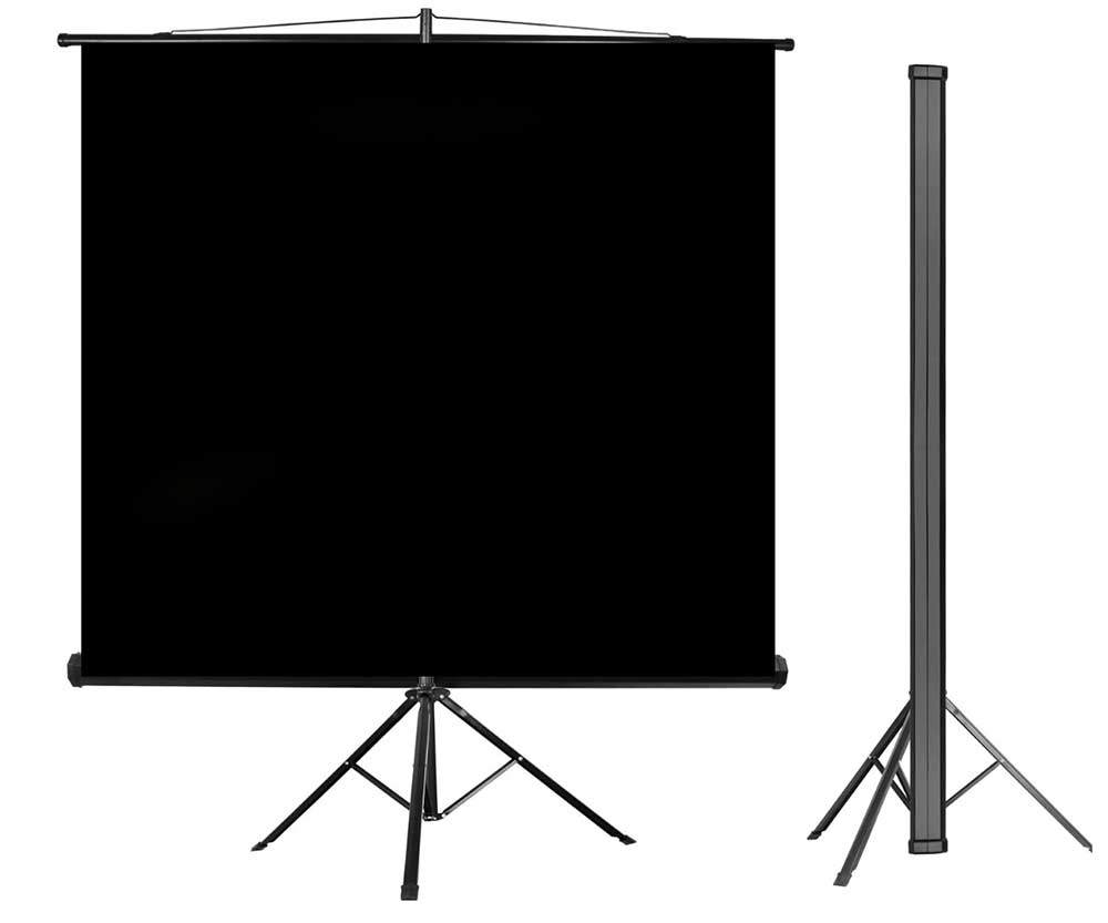 Bakgrundsduk rollup på ställning 2 x 2 meter (Svart)