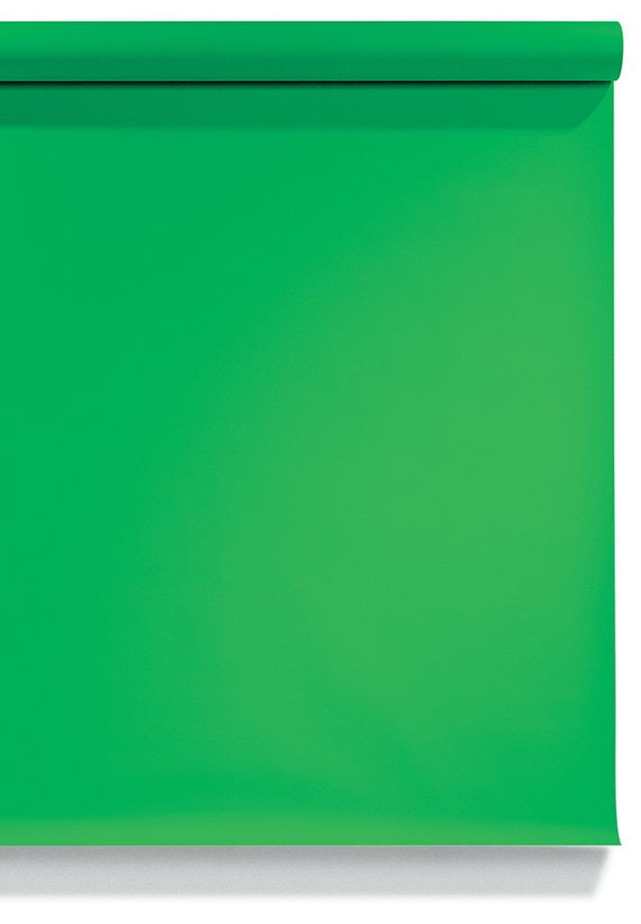 Grön chromakey pappersbakgrund 1.35 x 10 meter