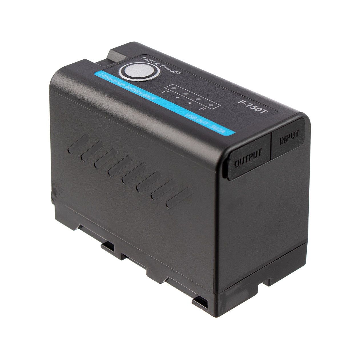 Batteri motsv. Sony NP-F750 med USB-A och USB-C