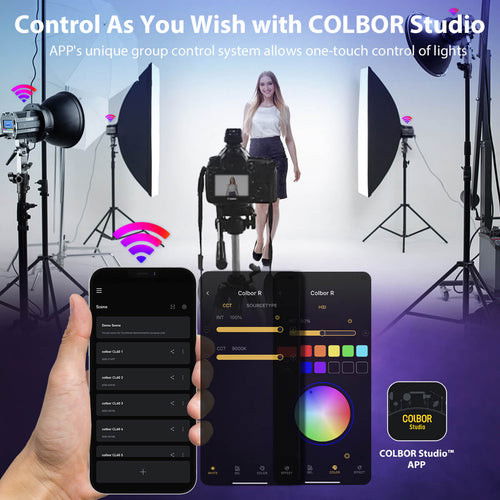 Colbor CL60R Liten LED-belysning med RGB för video och foto