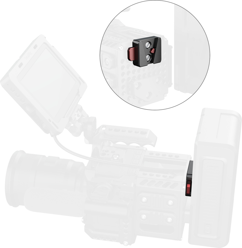 Monteringsplatta för V-mount batteri på cage 6021