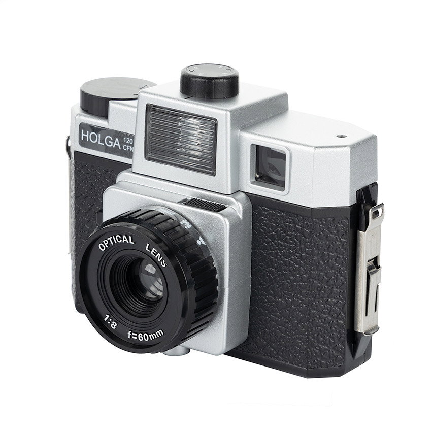 Holga 120CFN Silver / svart analog kamera