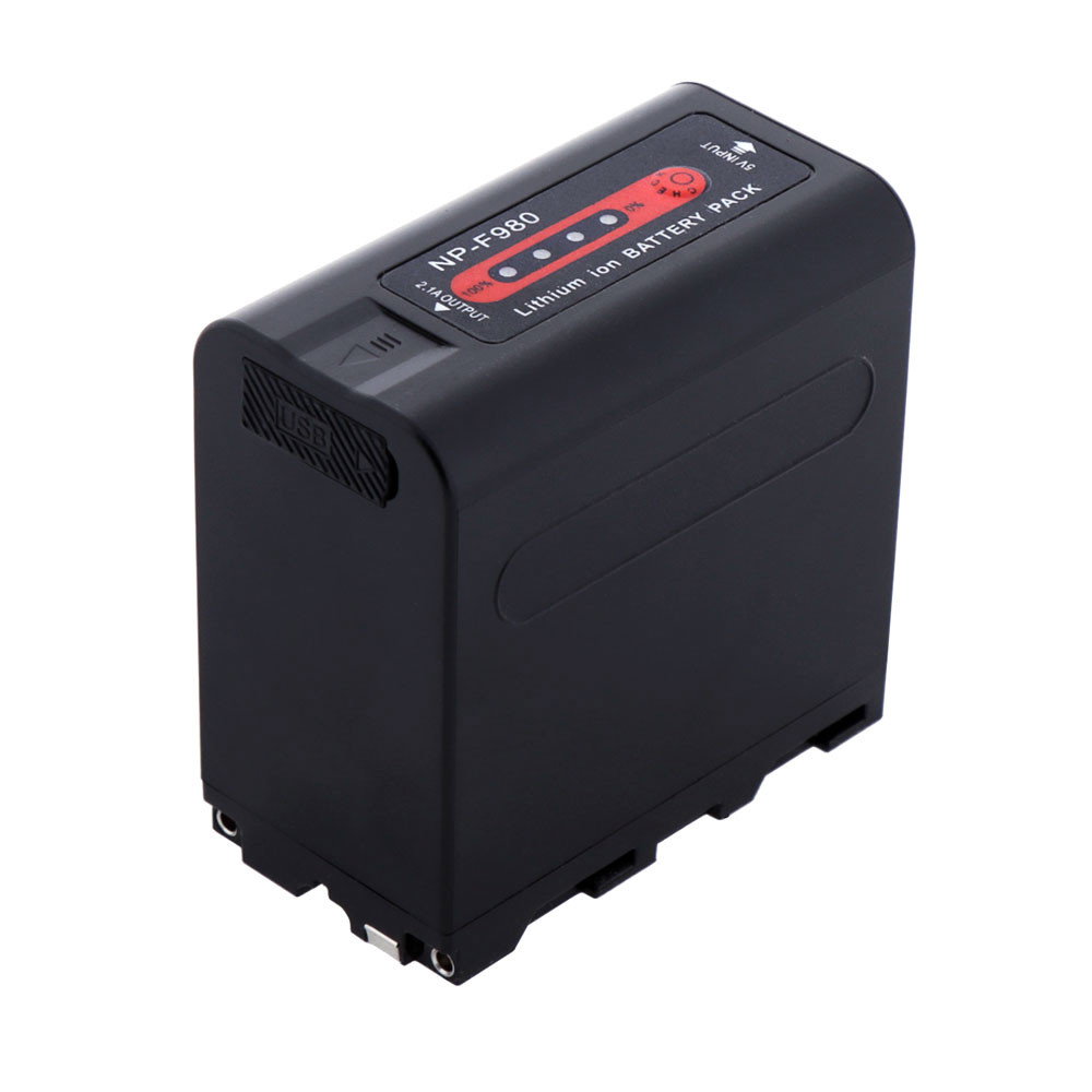 Batteri NP-F980 med USB in och ut