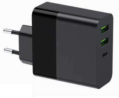100W GaN USB-C PD Multiladdare 3.1 2 USB 1 PD