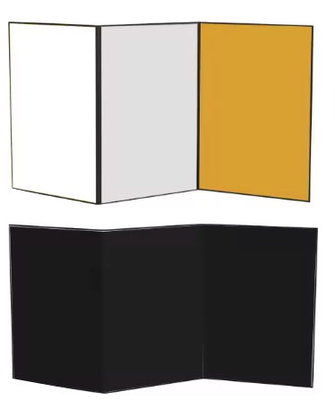 Vikbar skiva för produktfoto 4i1 silver / svart / vit / guld