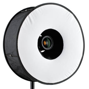 Softbox som gör din speedlite till ringblixt