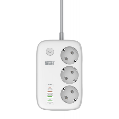 Strömfördelare med 3 uttag PD 30W USB