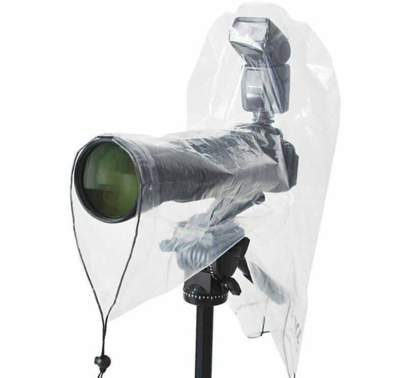 Regnskydd för kamera med speedlite och större objektiv (2-pack)