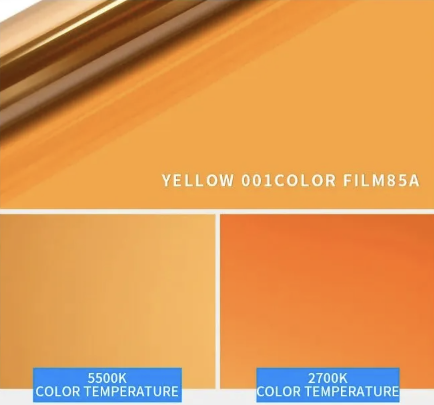 Gel 1/2 CTO Orange Färgfilter för färgkorrigering