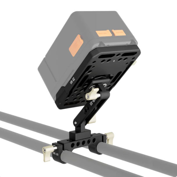 V-Mount batteriplatta med arm och rod clamp
