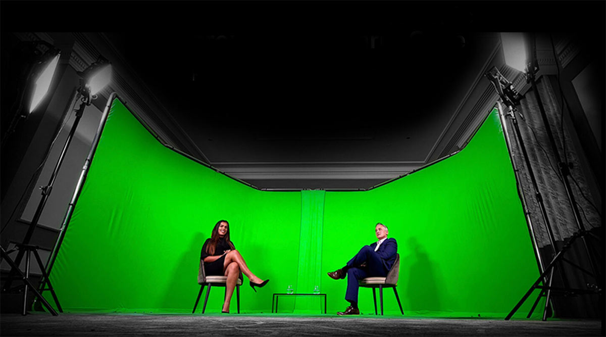 Stor Chromakey bakgrund 2.4 x 4 meter