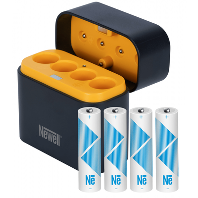 AAA uppladdningsbara batterier i laddcase 4-pack