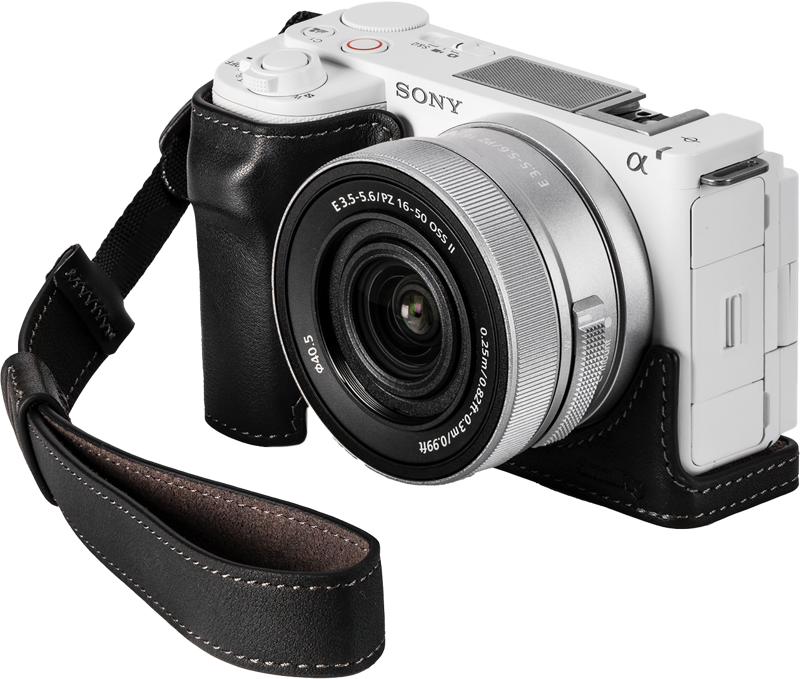 Läderfodral för Sony ZV-E10 II Svart