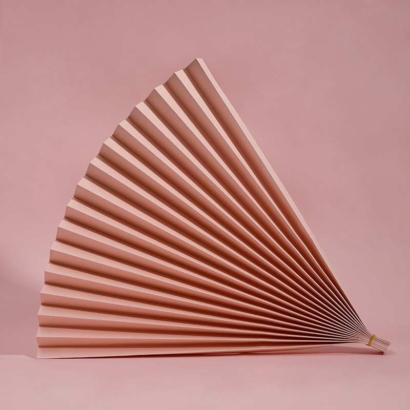 Solfjäder Rekvisita för produktfoto (Dusty Pink)