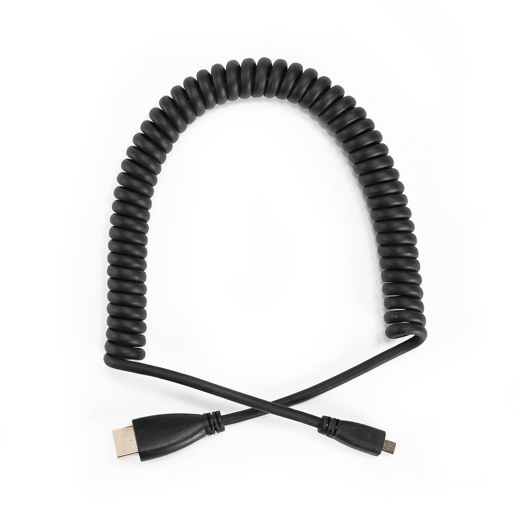 HDMI till Micro-HDMI Spiralkabel 1m