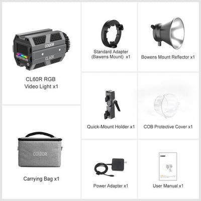 Colbor CL60R Liten LED-belysning med RGB för video och foto