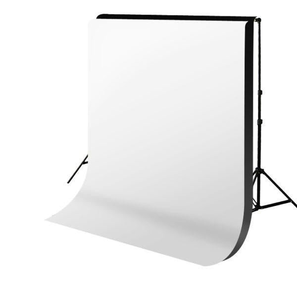 Vit + Svart bakgrund för foto & video med stativ och upphängning