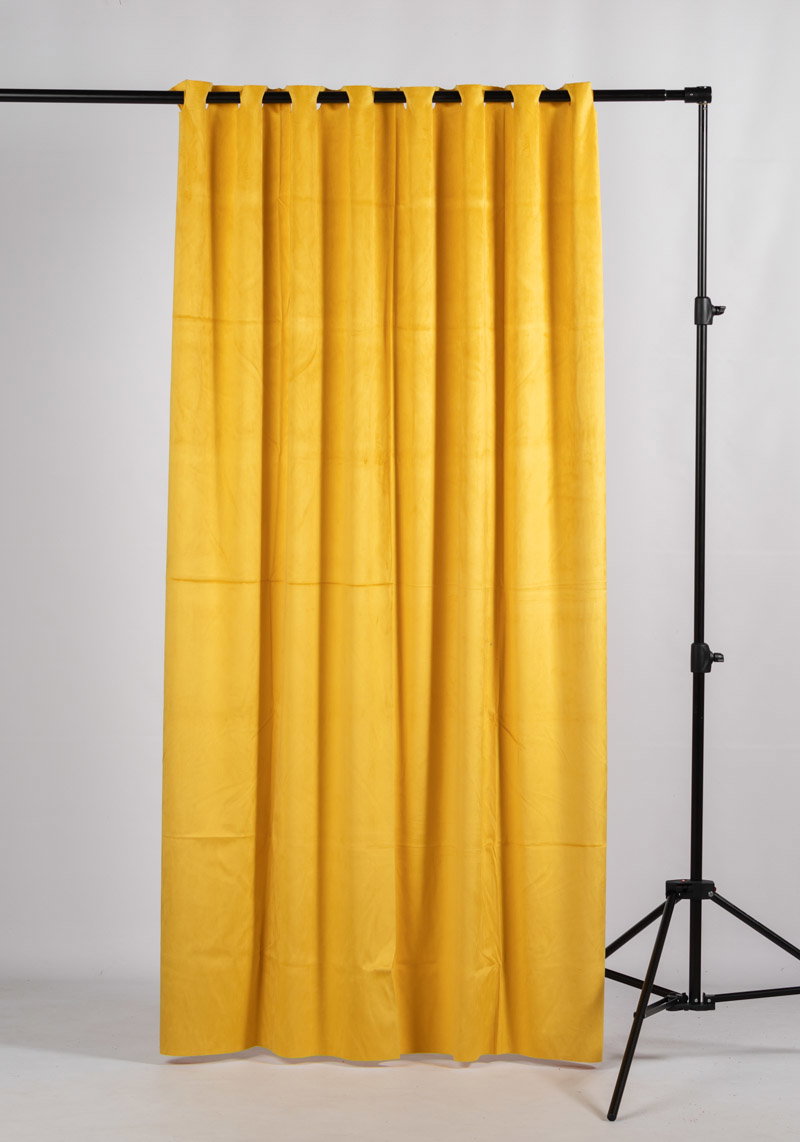 Gardin för produktfoto styling Gul