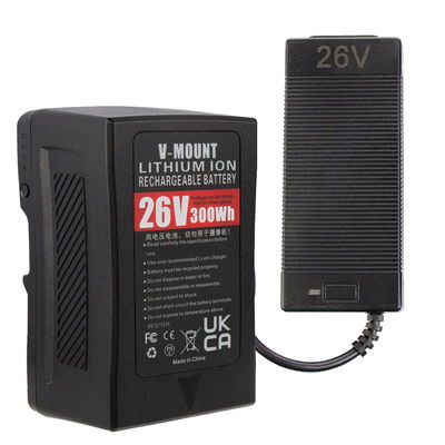 26V V-mount Batterikit med laddare 300wh