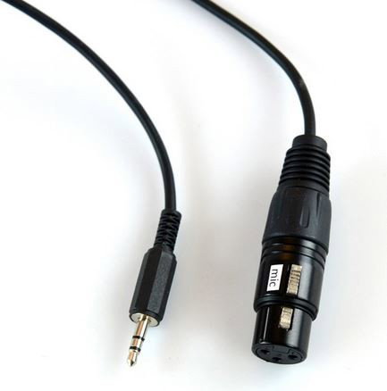 Pulse Mikrofonkabel 38cm, XLR hona