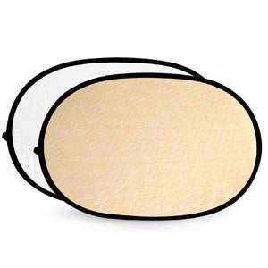 Reflexskärm soft guld / vit (60 x 90 cm (rektangulär))